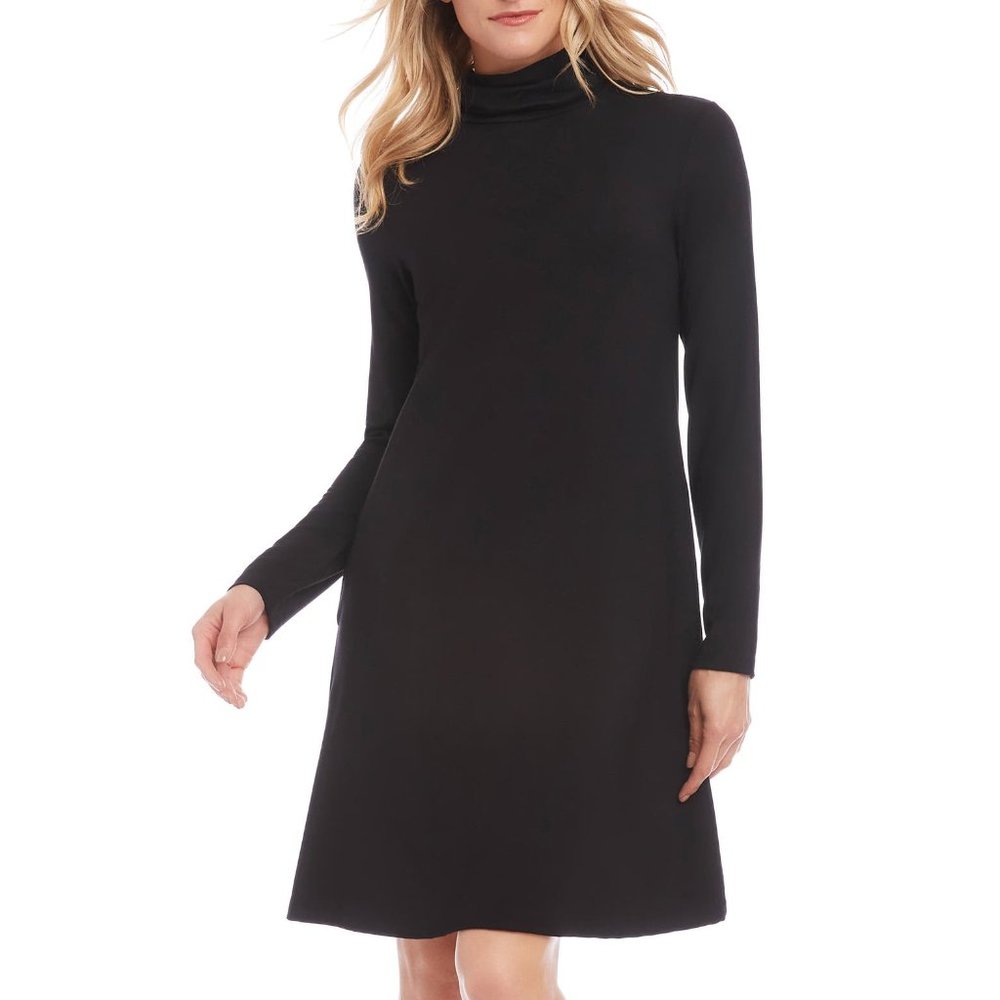 Vintage Long Sleeve Turtleneck Dress
